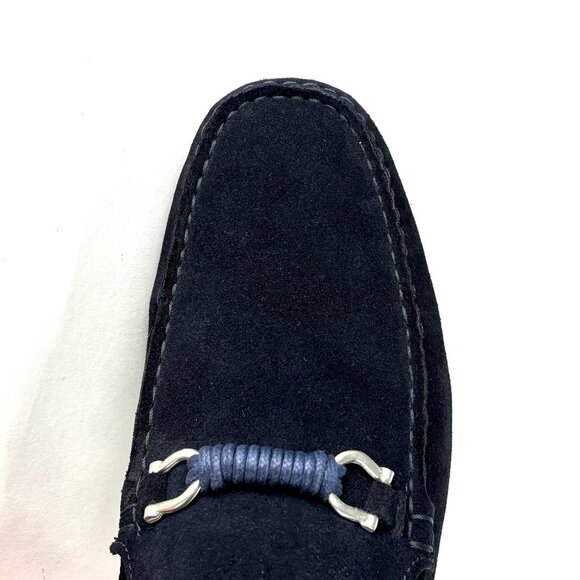 Bruno Magli Torro Blue Suede Loafers (US 10M / EU 43) Like New - Picture 7 of 14